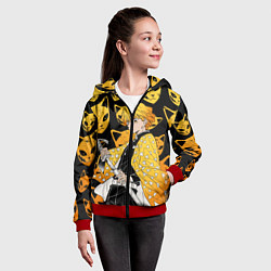 Толстовка на молнии детская ЗЕНИТЦУ КЛИНОК РАССЕКАЮЩИЙ, цвет: 3D-красный — фото 2