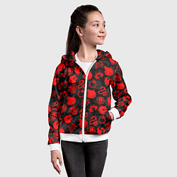 Толстовка на молнии детская СИМВОЛЫ ГРЕХОВ 7 DEADLY SINS, цвет: 3D-белый — фото 2