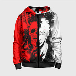 Толстовка на молнии детская ИЧИГО БЛИЧ ICHIGO BLEACH, цвет: 3D-черный