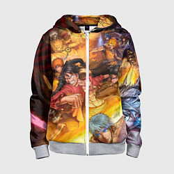 Толстовка на молнии детская Anime Art, цвет: 3D-меланж