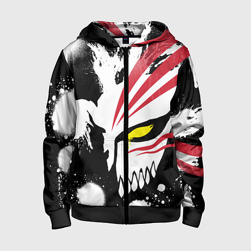 Детская толстовка на молнии БЛИЧ МАСКА ИЧИГО ПУСТОГО / 3D-Черный – фото 1