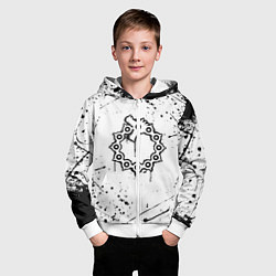Толстовка на молнии детская МЕЛИОДАС 7 СМЕРТНЫХ ГРЕХОВ, цвет: 3D-белый — фото 2