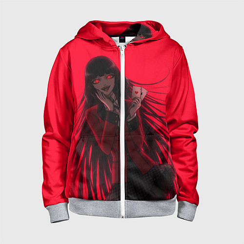 Детская толстовка на молнии ЮМЭКО БЕЗУМНЫЙ АЗАРТ / 3D-Меланж – фото 1