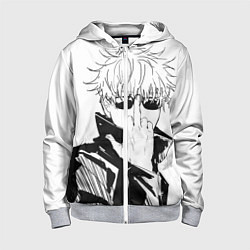 Детская толстовка на молнии Магическая битва Годжо