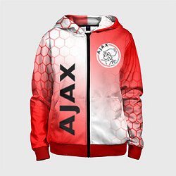 Толстовка на молнии детская FC AJAX AMSTERDAM ФК АЯКС, цвет: 3D-красный