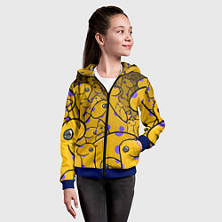 Толстовка на молнии детская Nessy, цвет: 3D-синий — фото 2