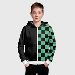 Толстовка на молнии детская КОСТЮМ TANJIRO KAMADO ТАНДЖИРО, цвет: 3D-белый — фото 2