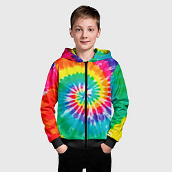 Толстовка на молнии детская Тай Дай, цвет: 3D-черный — фото 2