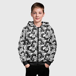 Толстовка на молнии детская Геймер, цвет: 3D-черный — фото 2