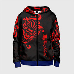 Толстовка на молнии детская КАЗУТОРА ХАНЕМИЯ ВАЛЬХАЛЛА, цвет: 3D-синий