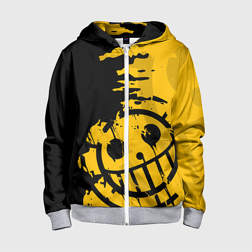 Детская толстовка на молнии ONE PIECE PIRATES ПИРАТЫ / 3D-Меланж – фото 1