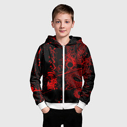 Толстовка на молнии детская ТОКИЙСКИЕ МСТИТЕЛИ КРАСНЫЙ ДРАКОН, цвет: 3D-белый — фото 2