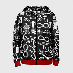 Толстовка на молнии детская ТОКИЙСКИЕ МСТИТЕЛИ ЛОГОБОМБИНГ TOKYO REVENGERS LOG, цвет: 3D-красный