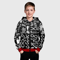 Толстовка на молнии детская ТОКИЙСКИЕ МСТИТЕЛИ ЛОГОБОМБИНГ TOKYO REVENGERS LOG, цвет: 3D-красный — фото 2