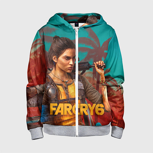 Детская толстовка на молнии Far Cry Dani Rojas / 3D-Меланж – фото 1