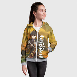 Толстовка на молнии детская Zhong Li Чжун ли, цвет: 3D-меланж — фото 2