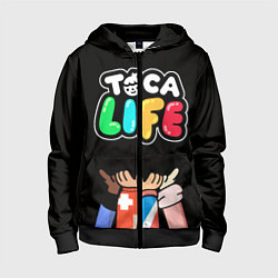 Детская толстовка на молнии Toca Life: Friends