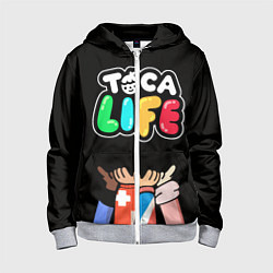 Детская толстовка на молнии Toca Life: Friends