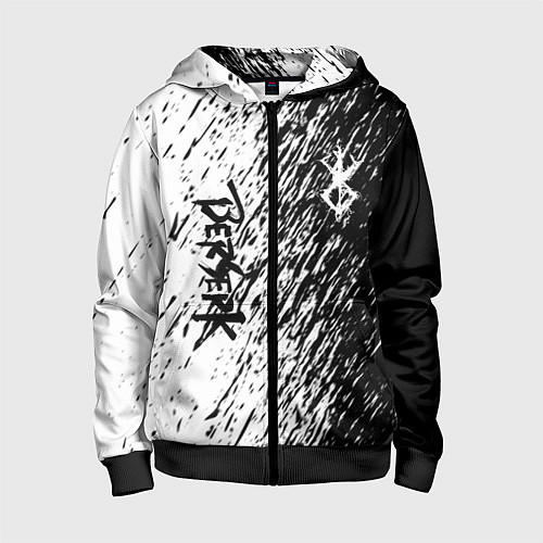 Детская толстовка на молнии Anime Berserk / 3D-Черный – фото 1