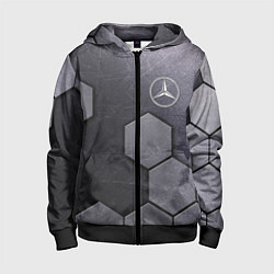 Толстовка на молнии детская Mercedes-Benz vanguard pattern, цвет: 3D-черный