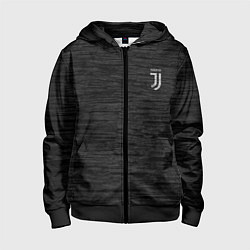Толстовка на молнии детская Juventus Asphalt theme, цвет: 3D-черный