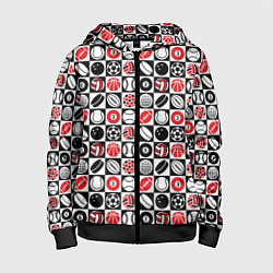 Детская толстовка на молнии Разные Виды Спорта SPORT