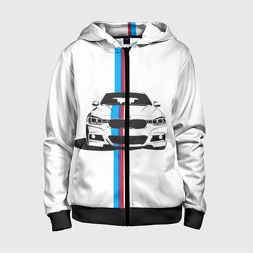 Детская толстовка на молнии BMW WILD BEAST / 3D-Черный – фото 1
