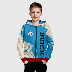 Толстовка на молнии детская Buick Logo emblem, цвет: 3D-красный — фото 2