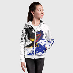 Толстовка на молнии детская BENDY AND THE INK MACHINE POPPY PLAYTIME, цвет: 3D-белый — фото 2