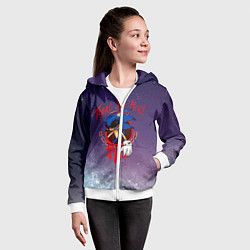 Толстовка на молнии детская Sonic EXE супер страшная игра, цвет: 3D-белый — фото 2