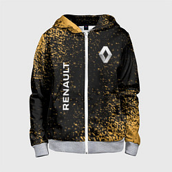 Толстовка на молнии детская Renault - Гранж, цвет: 3D-меланж