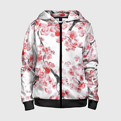 Детская толстовка на молнии Ранняя сакура