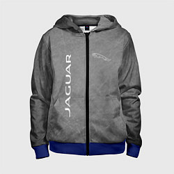 Толстовка на молнии детская ЯГУАР, цвет: 3D-синий