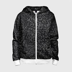 Детская толстовка на молнии Пиксельный паттерн Минимализм