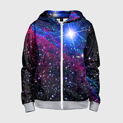 Детская толстовка на молнии Открытый космос Star Neon