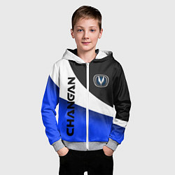 Толстовка на молнии детская ЧАНГАН - CHANGAN ТРИКОЛОР, цвет: 3D-меланж — фото 2