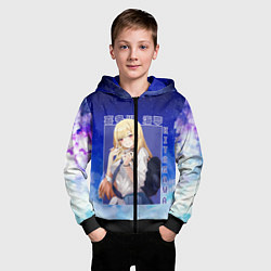 Толстовка на молнии детская Marin Kitagawa: Heaven Art, цвет: 3D-черный — фото 2