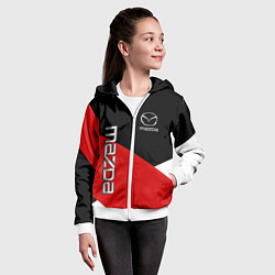 Толстовка на молнии детская MAZDA МАЗДА ТРИ ЦВЕТА, цвет: 3D-белый — фото 2
