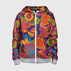 Детская толстовка на молнии Психоделический сюжет