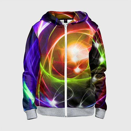 Детская толстовка на молнии Галактическое звёздное пространство Galactic Star / 3D-Меланж – фото 1