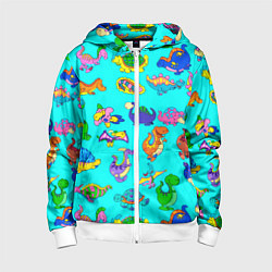 Детская толстовка на молнии PREHISTORIC DINOSAURS