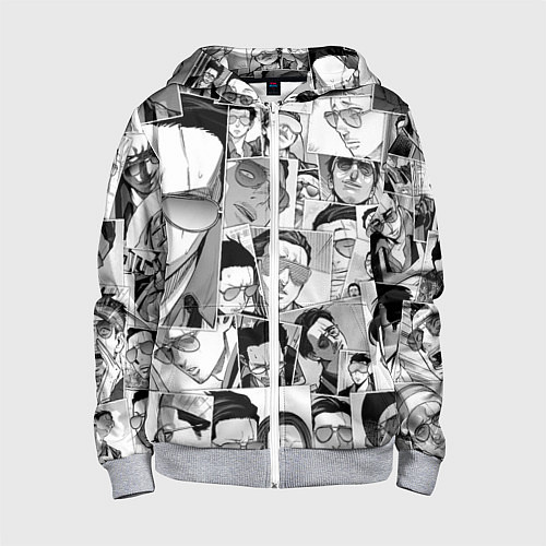 Детская толстовка на молнии Путь домохозяина паттерн / 3D-Меланж – фото 1