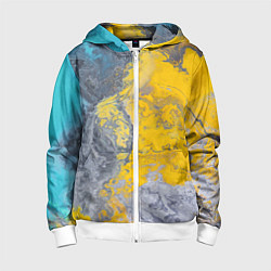 Детская толстовка на молнии Извержение Красок