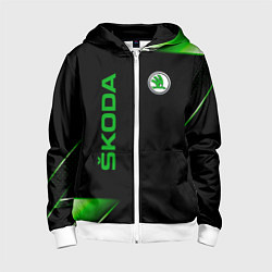 Детская толстовка на молнии Skoda Sport Абстракция