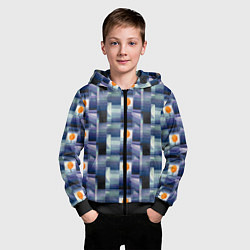 Толстовка на молнии детская Предвестник осени Пауль Клее, 1922, цвет: 3D-черный — фото 2