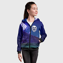 Толстовка на молнии детская Valencia ночное поле, цвет: 3D-черный — фото 2