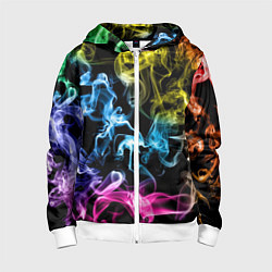 Детская толстовка на молнии Эйфория в дыму
