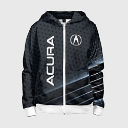Детская толстовка на молнии Acura карбон
