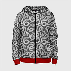 Детская толстовка на молнии Змея с языком