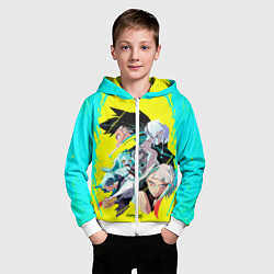 Толстовка на молнии детская Команда раннеров, цвет: 3D-белый — фото 2